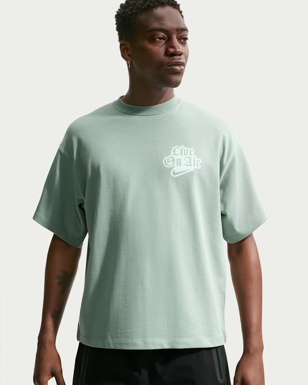 Pánské tričko Nike Solo Swoosh - Steam