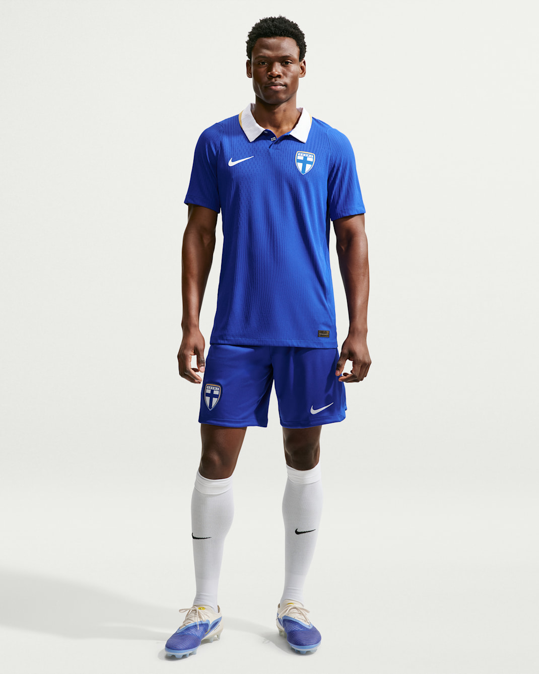 Finland 2026 Stadium Away Men's Nike Dri-FIT Football Replica Shorts - Hyper Blue/White