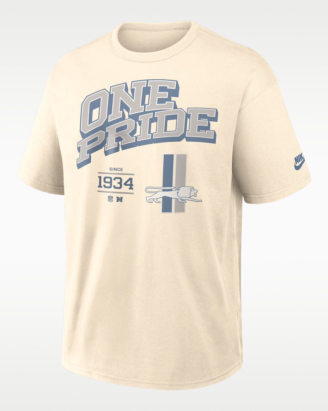 Detroit Lions Max90 Men's Nike NFL T-Shirt - Natural