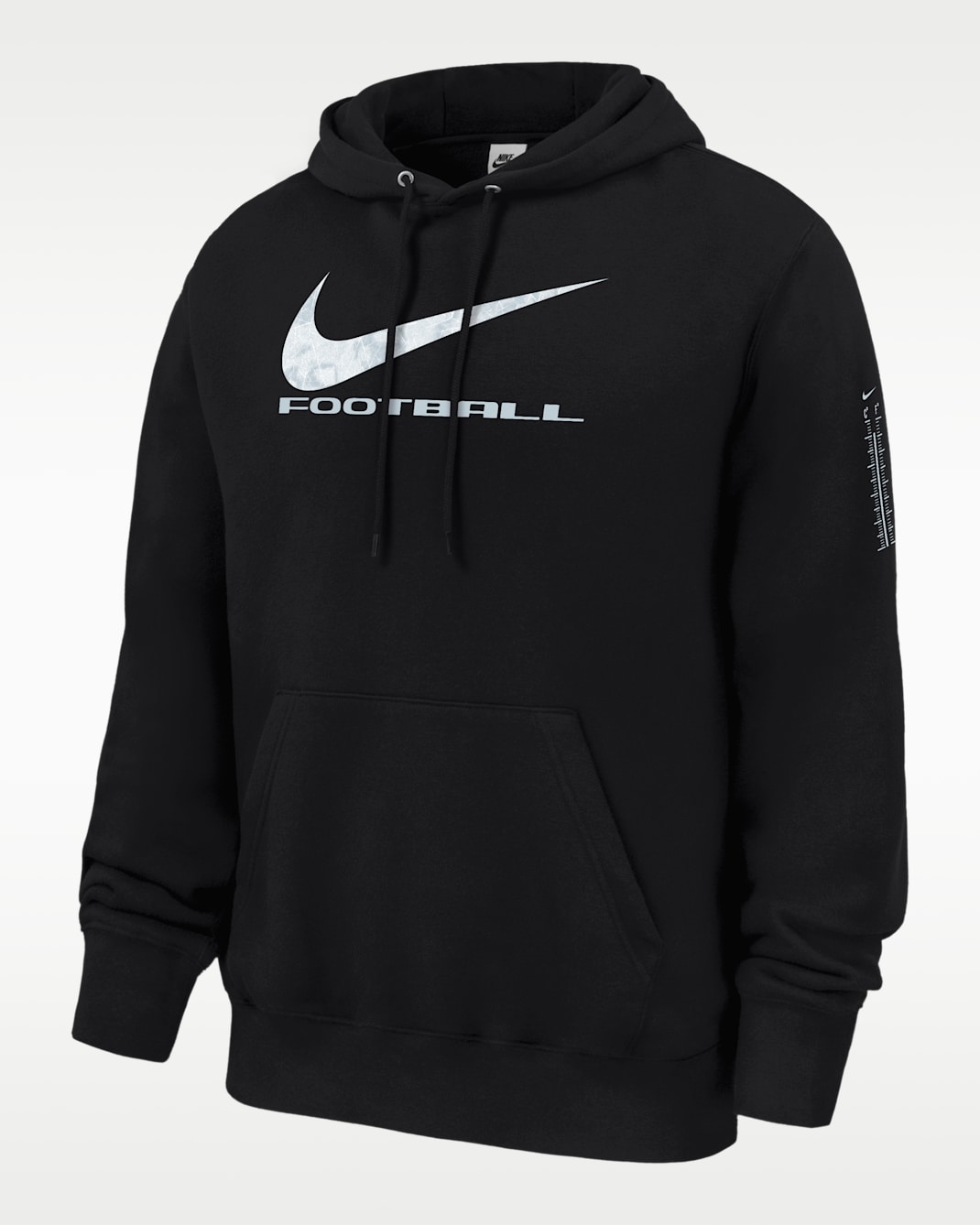 Sudadera con gorro sin cierre de futbol de tejido Fleece para hombre Nike Club - Negro