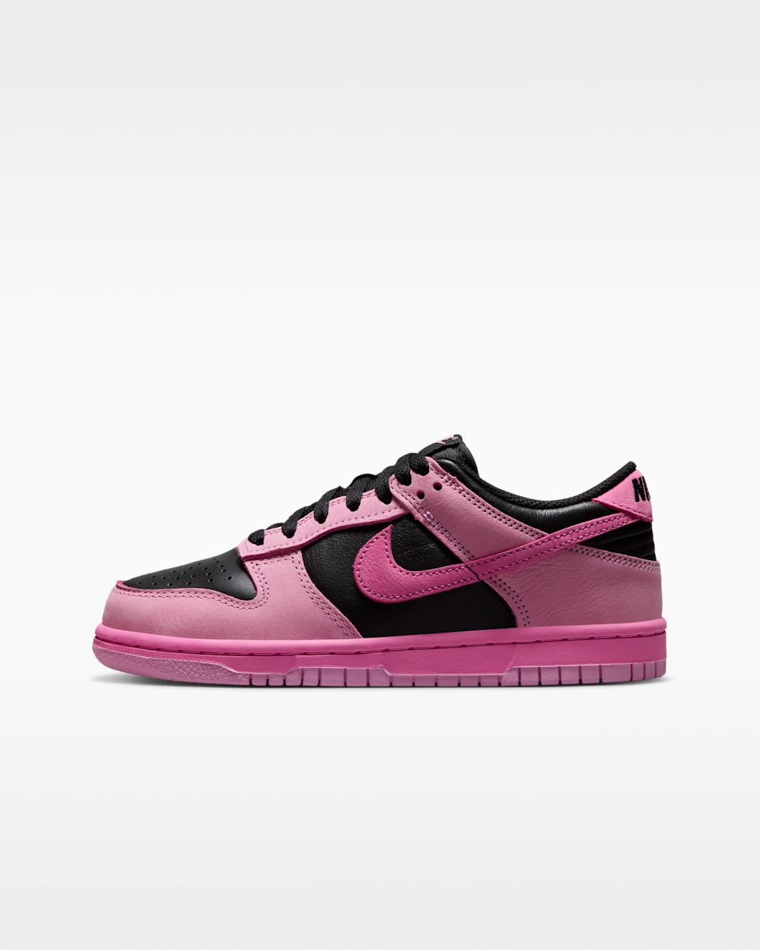 Nike Dunk Low SE Big Kids' Shoes - Pink Rise/Black/Playful Pink
