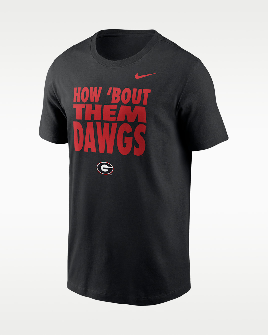 Playera de manga larga universitaria Nike Dri-FIT para hombre Georgia Sideline Slogan - Negro
