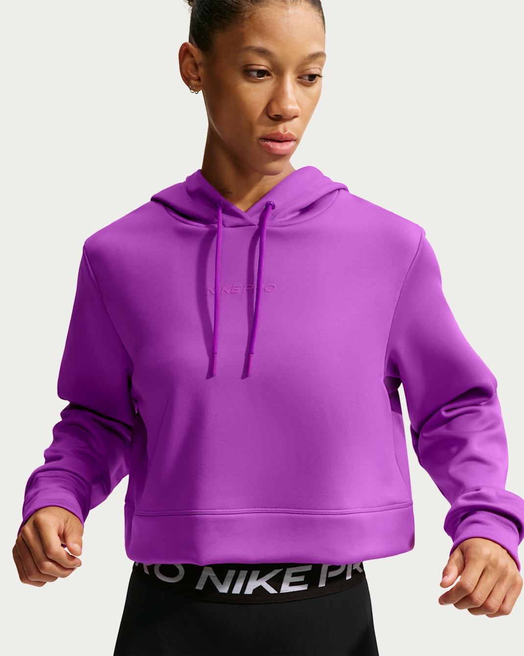 Nike Pro Sculpt Women's Dri-FIT Hoodie - Vivid Purple/Vivid Purple