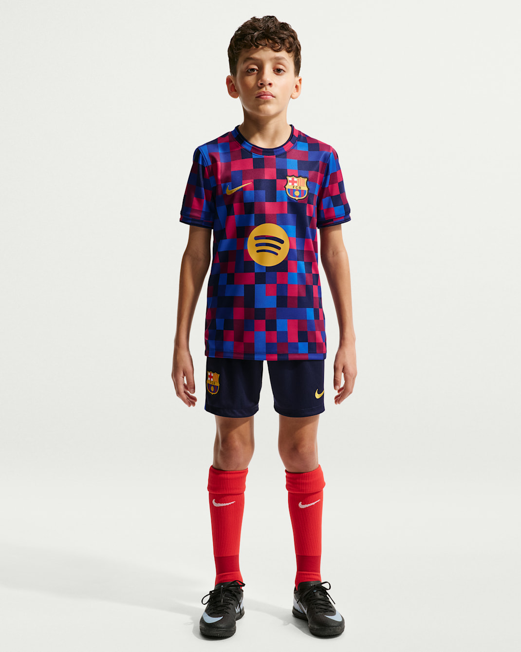 FC Barcelona Big Kids' Nike Dri-FIT Soccer Pre-Match Top