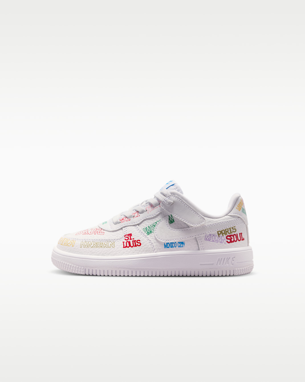 Nike Force 1 Low EasyOn LV8 3 Younger Kids' Shoes - White/White