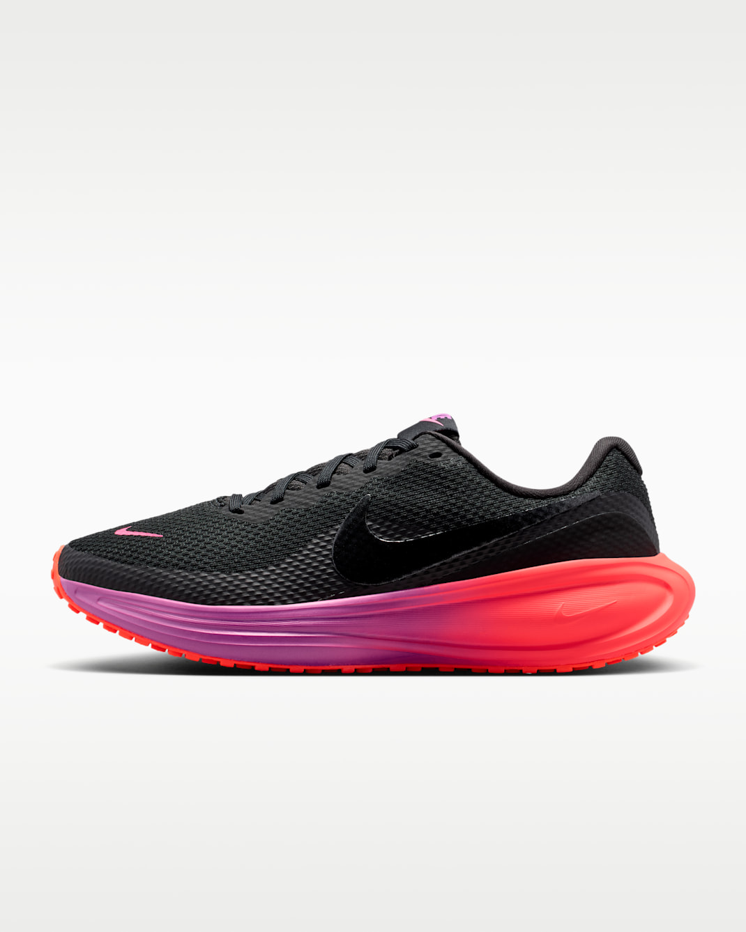 Nike Revolution 8 Women's Road Running Shoes - Black/Bright Crimson/Fuchsia Blast/Black