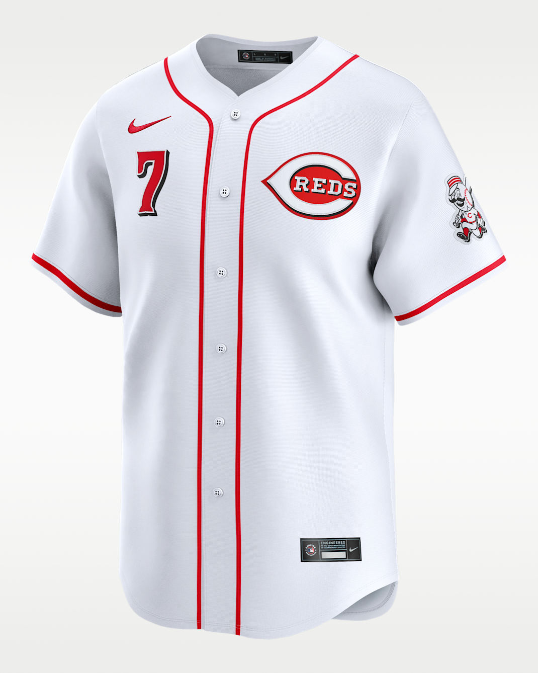 Spencer Steer Cincinnati Reds Men's Nike Dri-FIT ADV MLB Limited Jersey - White
