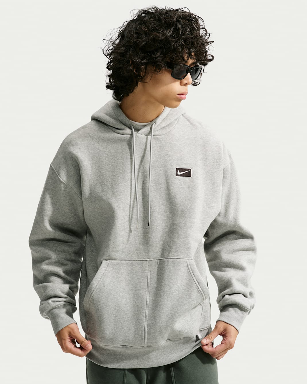 Sweat à capuche Nike Sportswear pour Homme - Dark Grey Heather/Noir