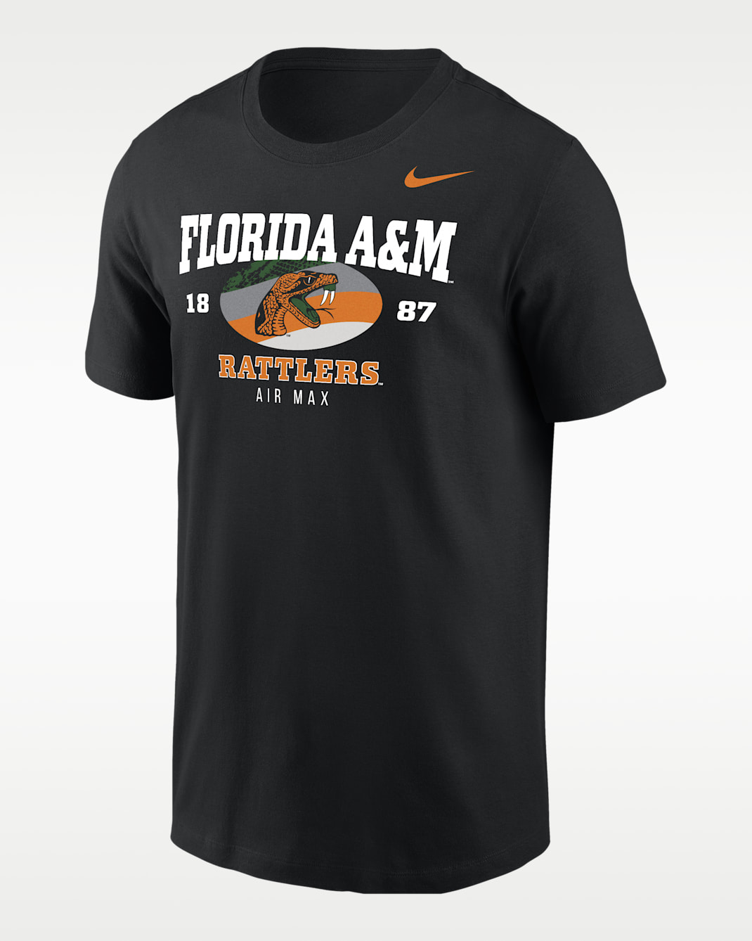 Nike College (Florida A&M University) Men's Air Max Short-Sleeve T-Shirt - Black