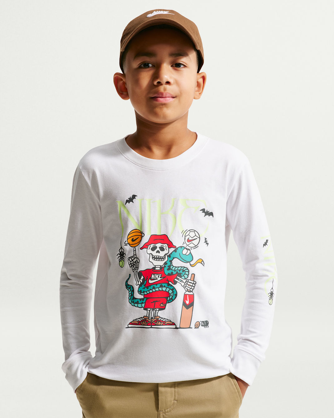 ナイキ スポーツウェア ジュニア ロングスリーブ Tシャツ - ホワイト