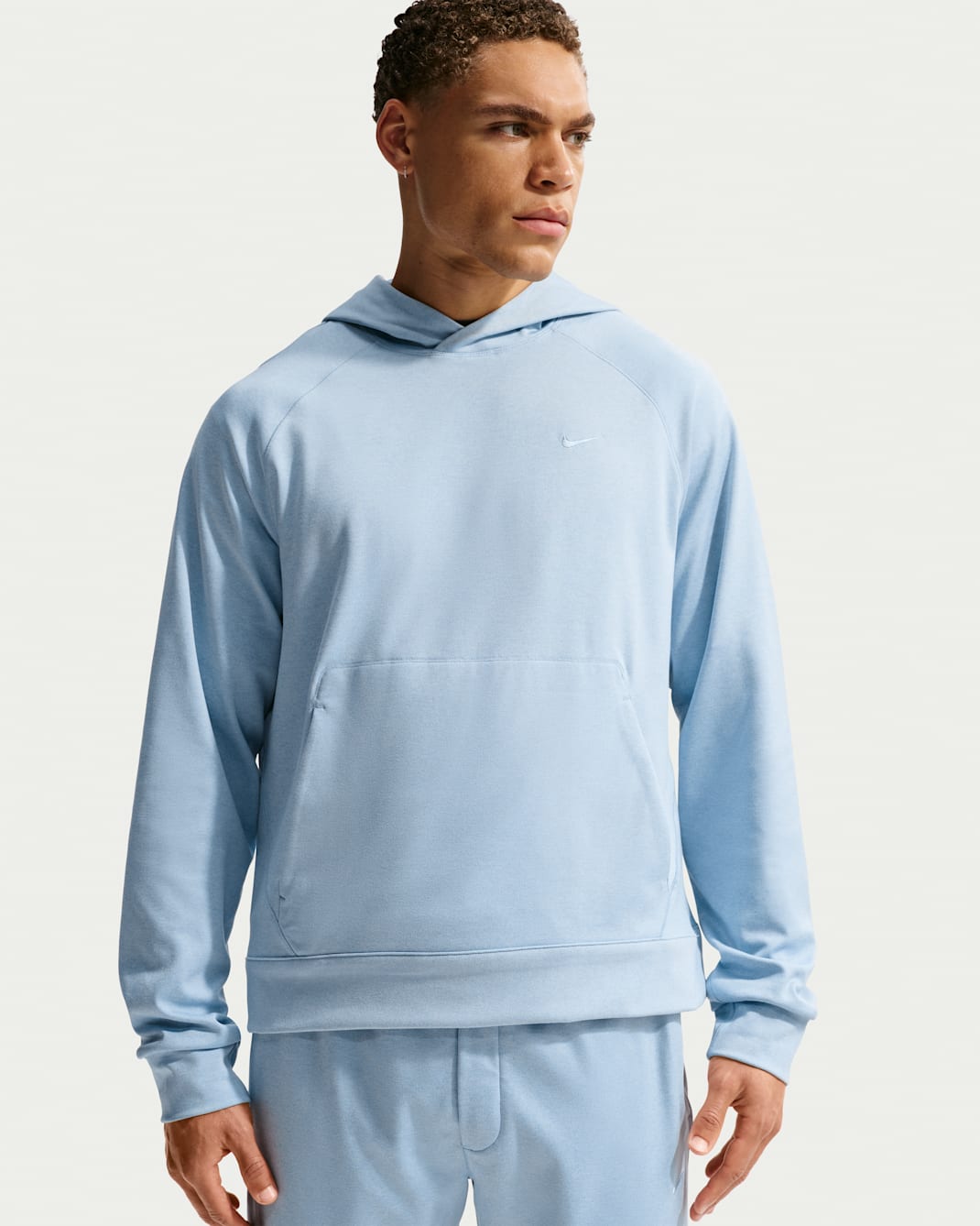 Nike Primary NanoKnit Men's Dri-FIT UV Protection Pullover Performance Hoodie - Light Armory Blue/Hydrogen Blue/Heather/Light Armory Blue