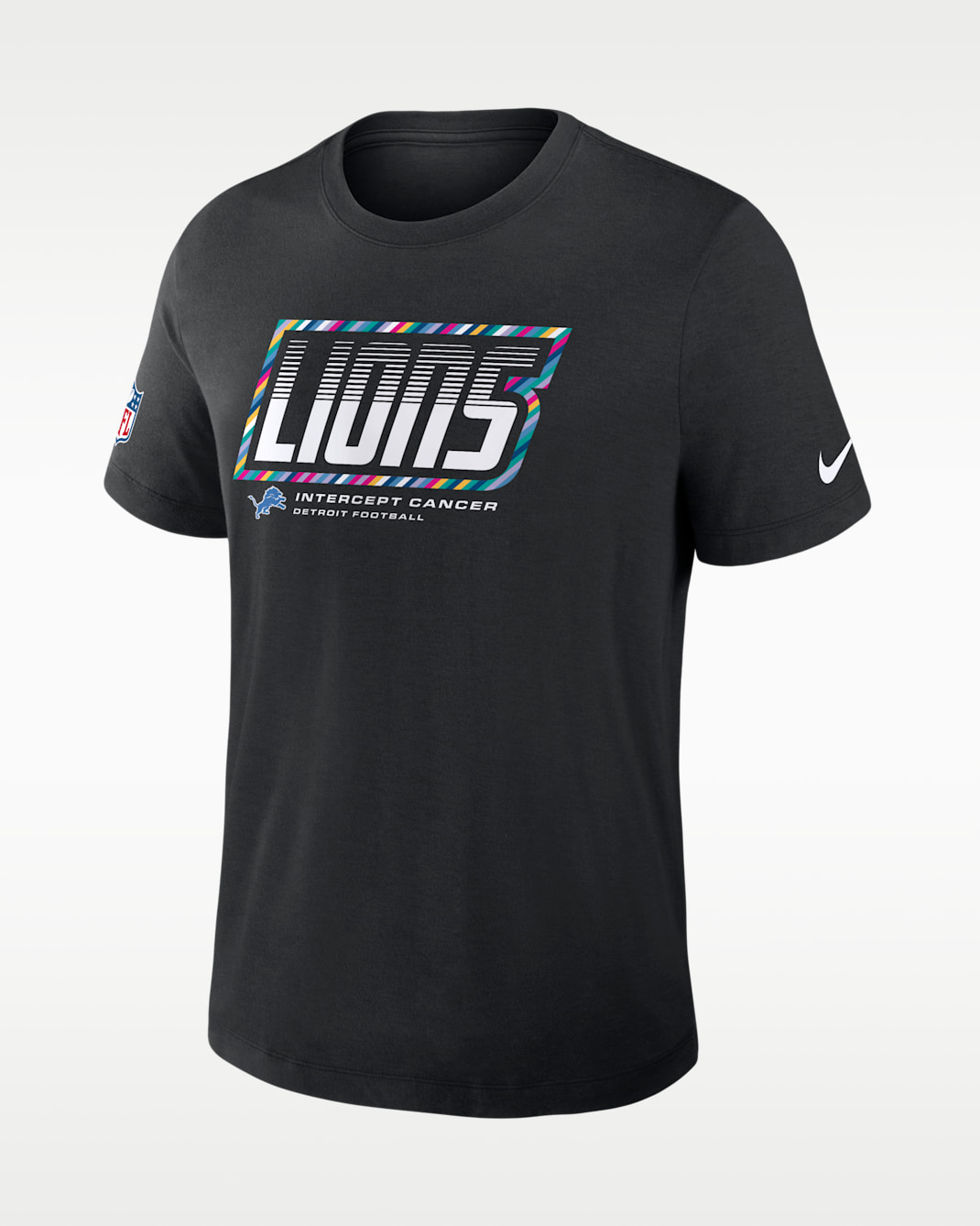 Detroit Lions Crucial Catch Sideline Men's Nike Dri-FIT NFL T-Shirt - Black