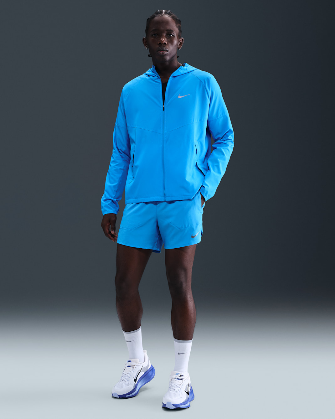 Nike Stride Men's Dri-FIT 5" Brief-Lined Running Shorts - Blue Hero/Black