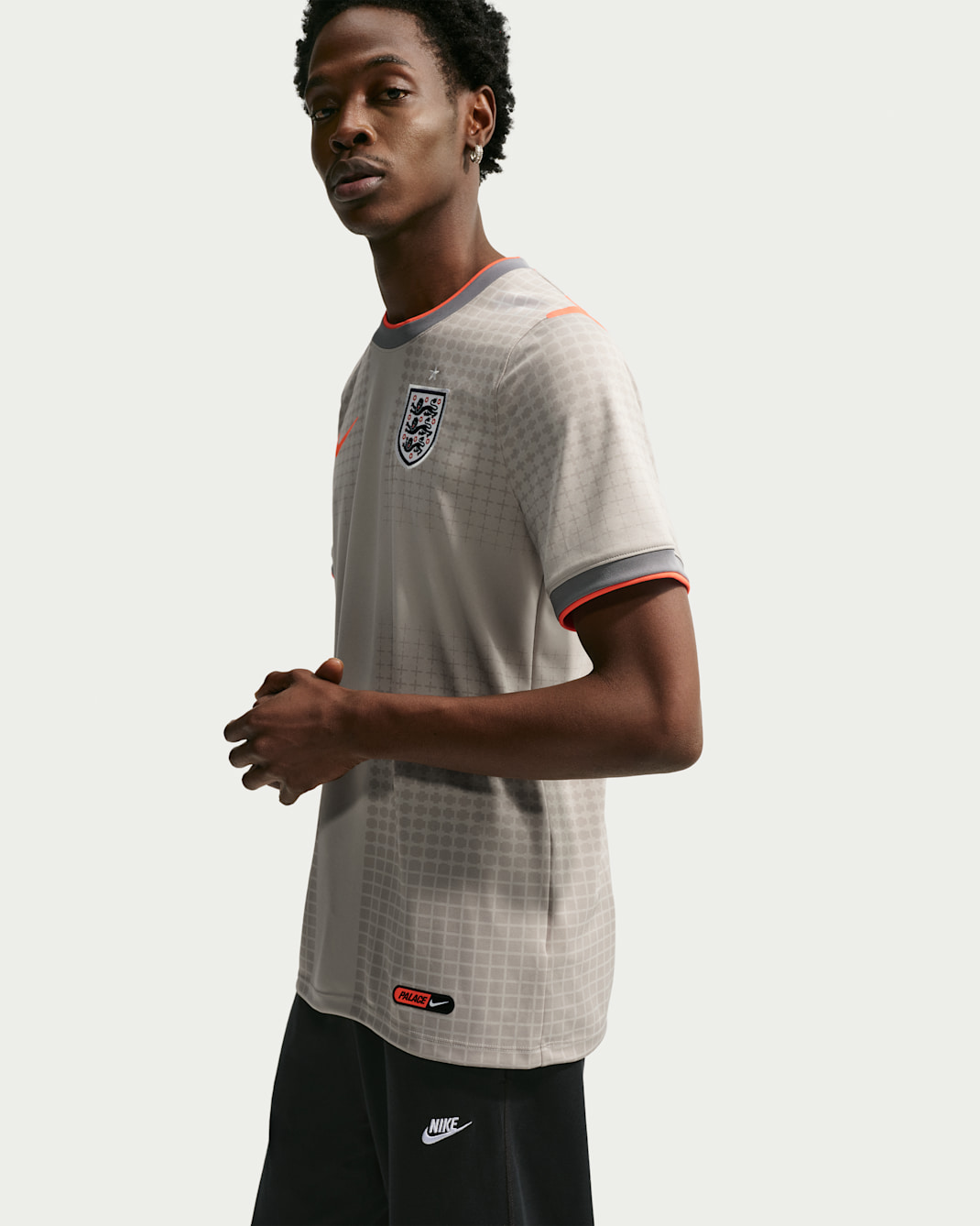 England x Palace Men's Academy Pro Short-Sleeve Soccer Top