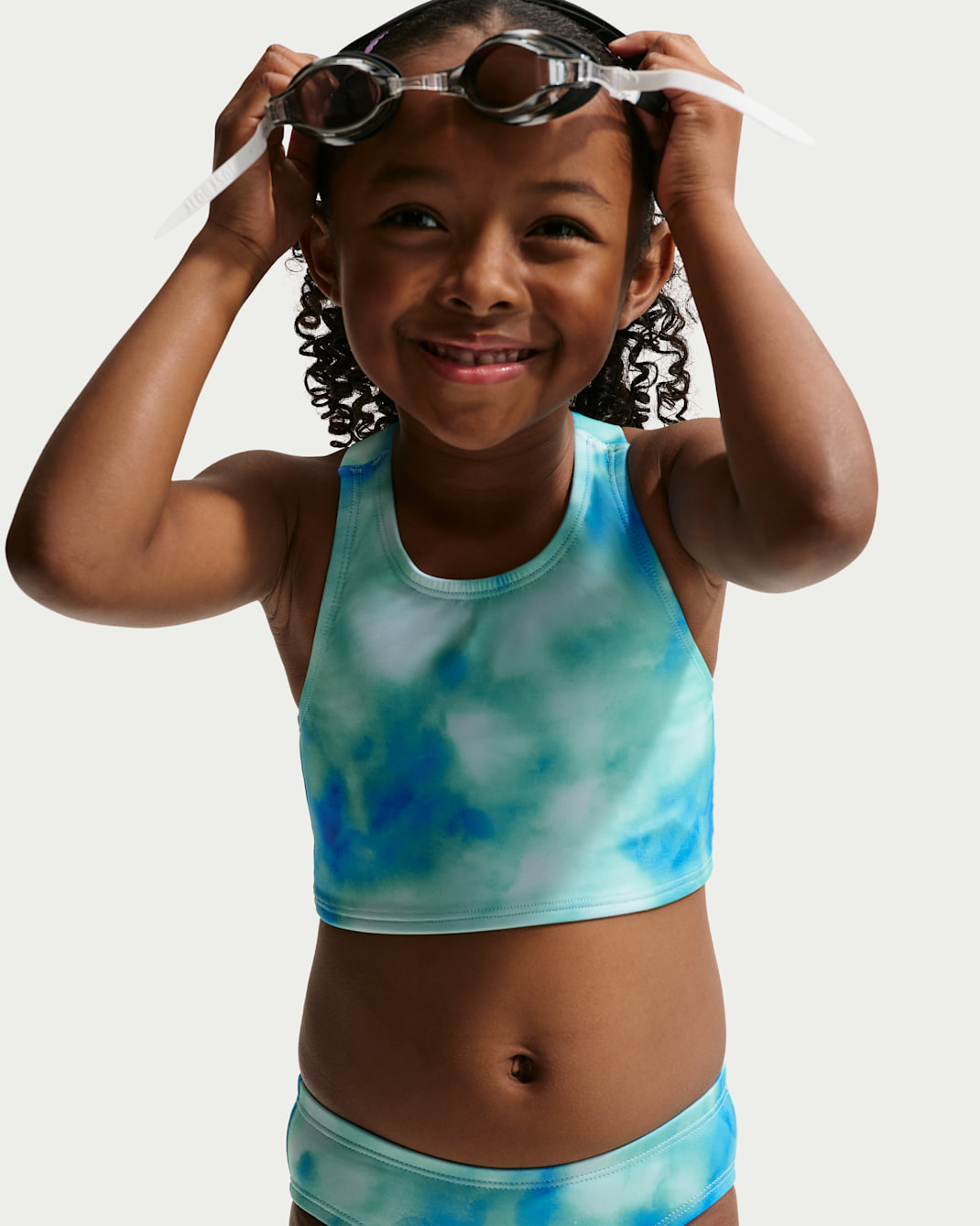 Nike Swim Little Kid's (Girls') Long Sleeve Hydroguard + Midkini Set
