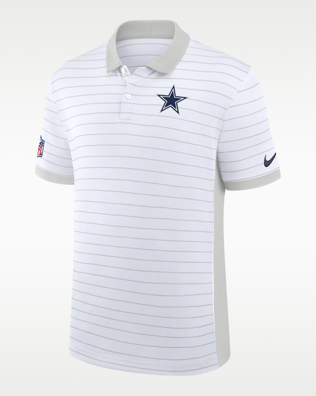 Dallas Cowboys Sideline Victory Stripe Men's Nike Dri-FIT NFL Polo - Navy