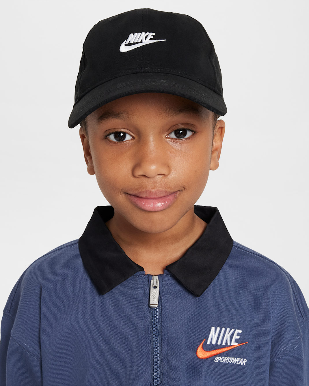 Nike Little Kids' Futura Curved Brim Cap - Black
