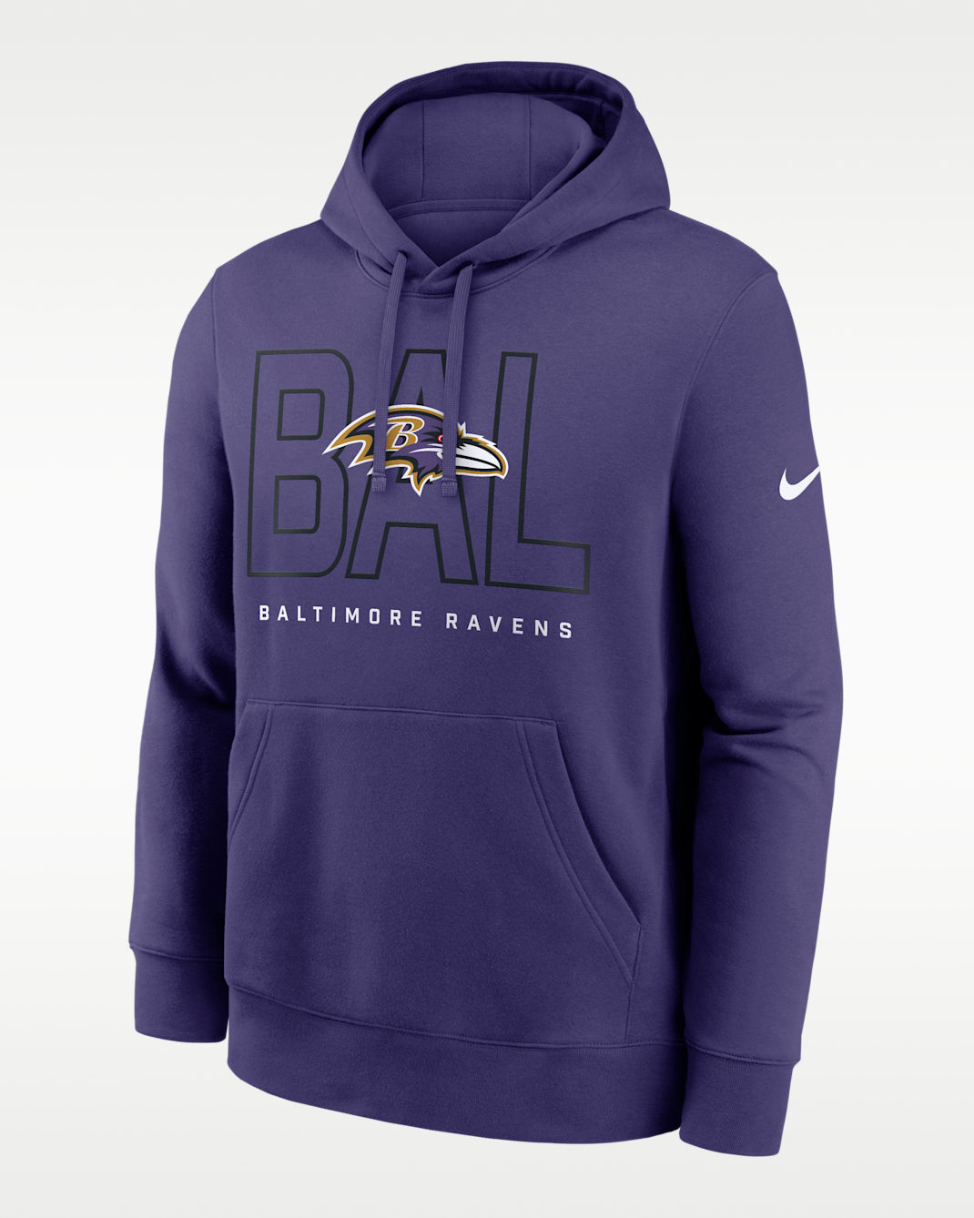 Baltimore Ravens Busted Play Club Men's Nike NFL Pullover Hoodie - Purple