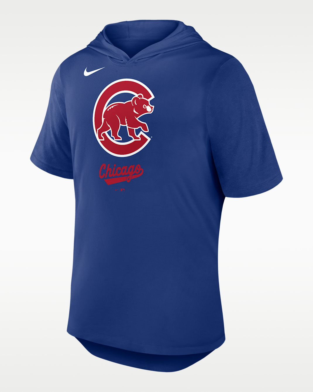 Playera Nike Dri-FIT de la MLB con gorro para hombre Chicago Cubs Logo - Royal