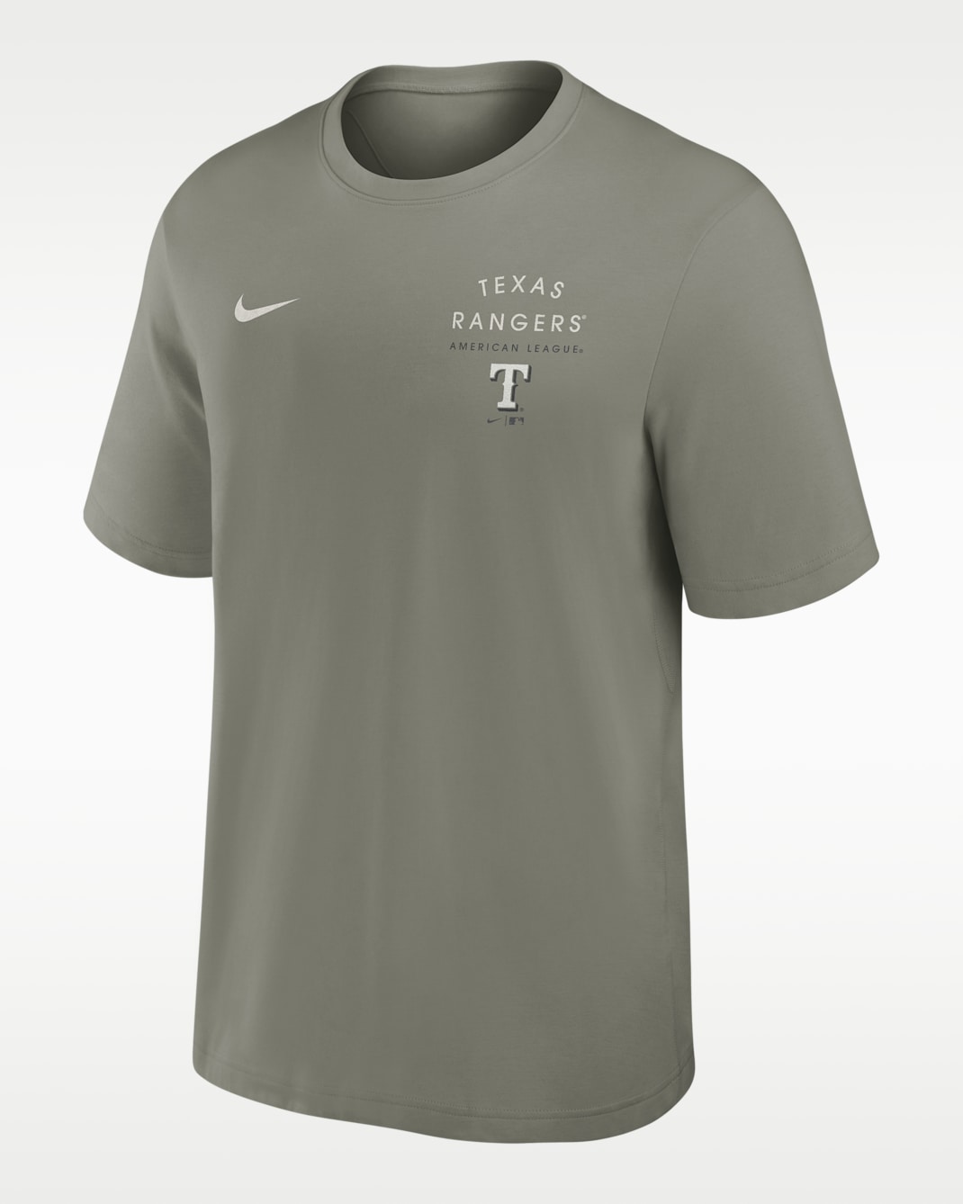Texas Rangers Primary Men's Nike Dri-FIT MLB T-Shirt - Grey
