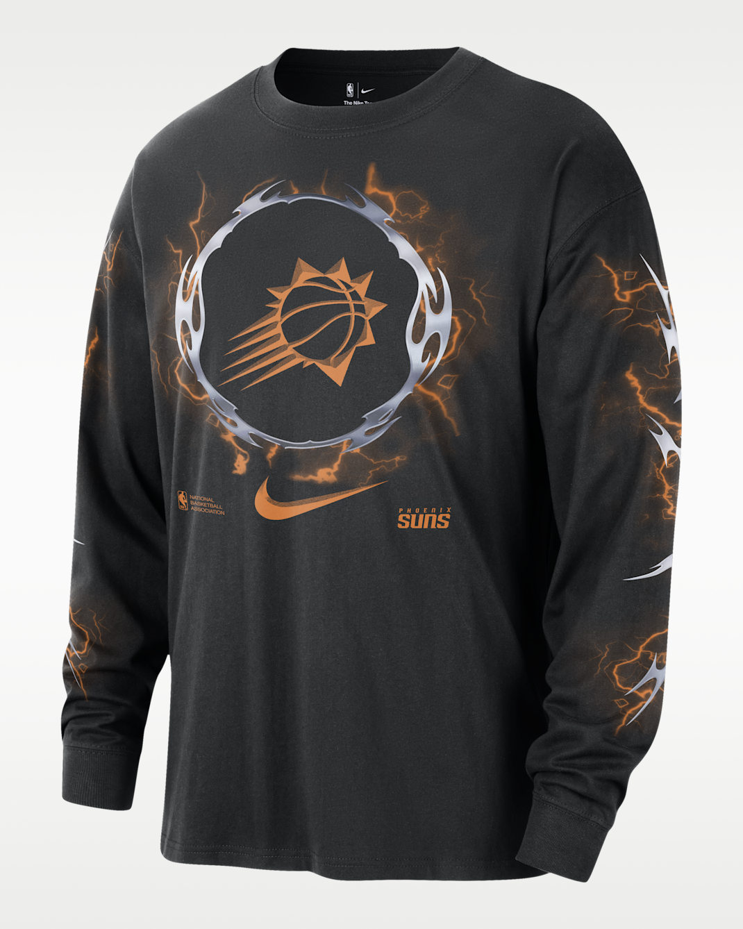 Phoenix Suns Courtside Men's Nike NBA Long-Sleeve T-Shirt - Black