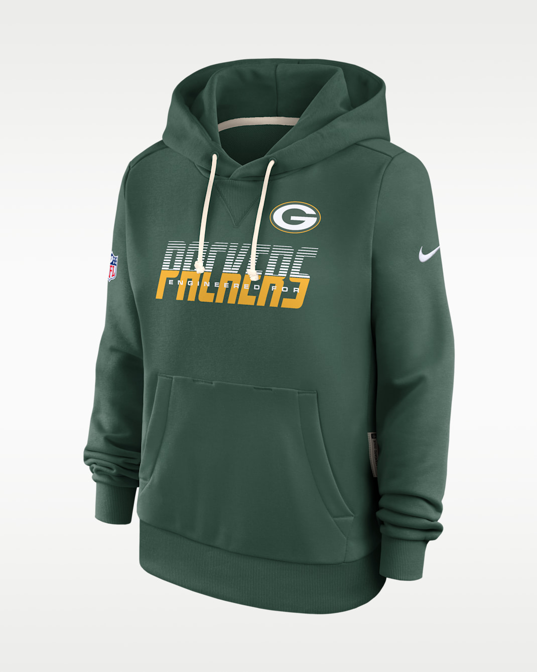 Green Bay Packers Sideline Standard Issue Women's Nike Dri-FIT NFL Pullover Hoodie - Green