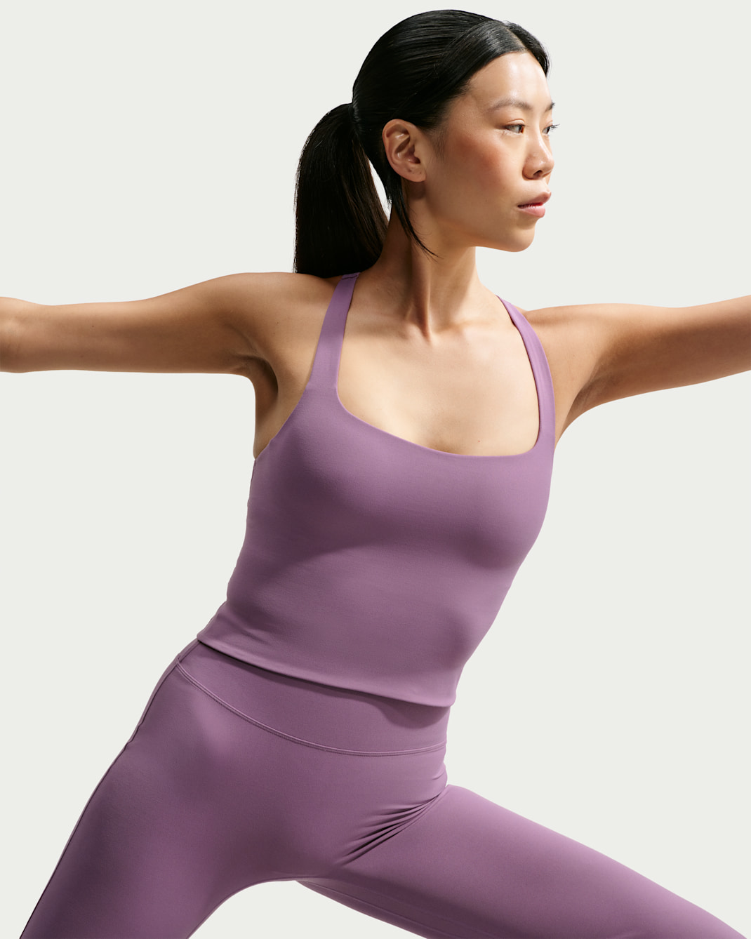 Nike Zenvy Samarreta de tirants amb sostenidors esportius de subjecció lleugera - Dona - Violet Dust/Blanc