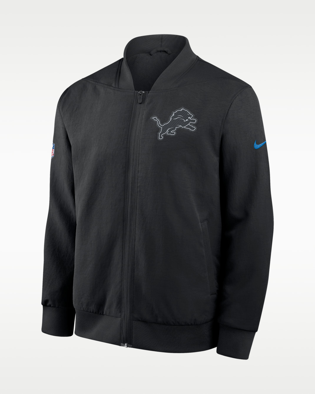 Detroit Lions Rivalries Collection Sideline Men's Nike NFL Full-Zip Bomber Jacket - Black