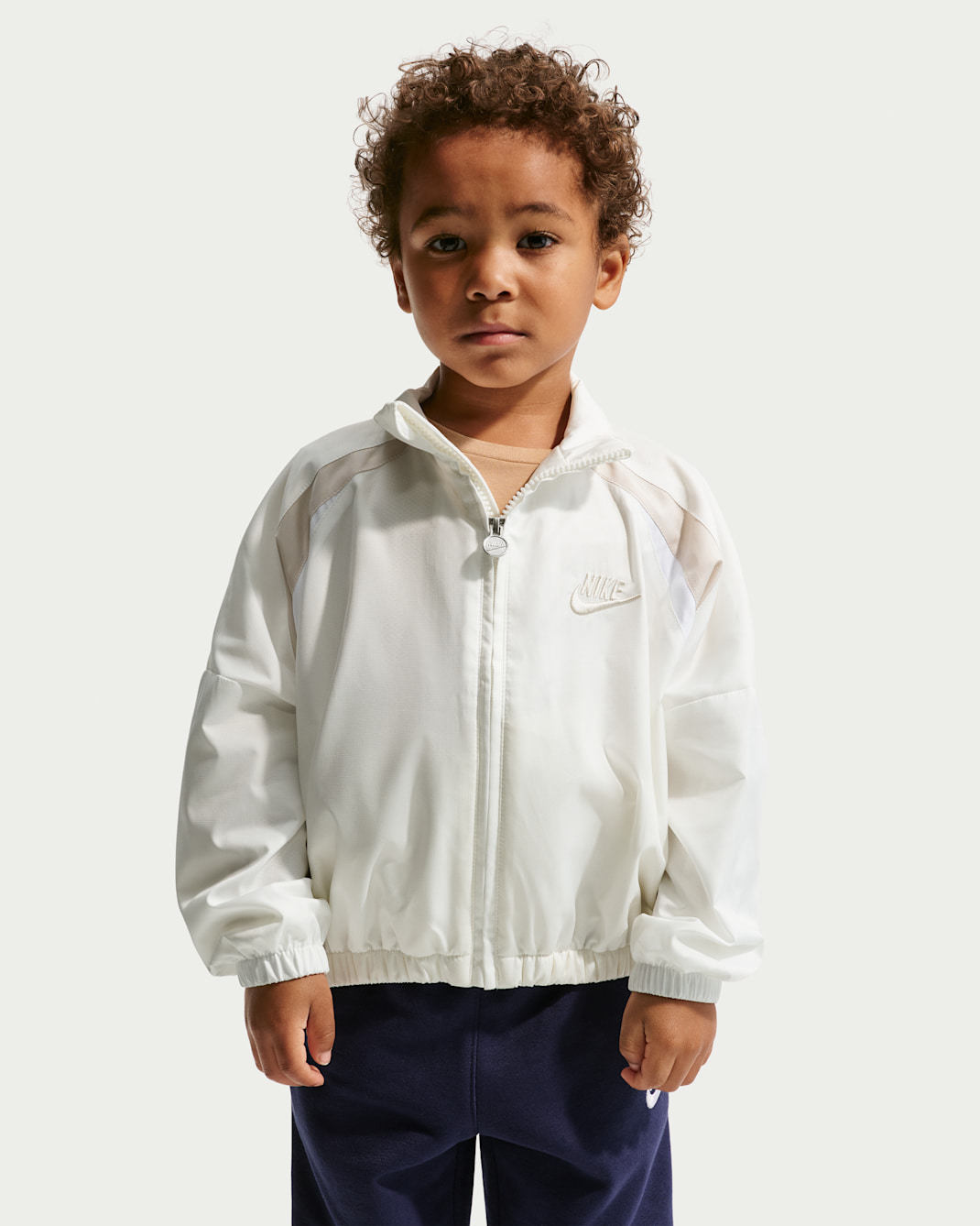 Nike Toddler Colorblocked Hoodless Jacket - Sail
