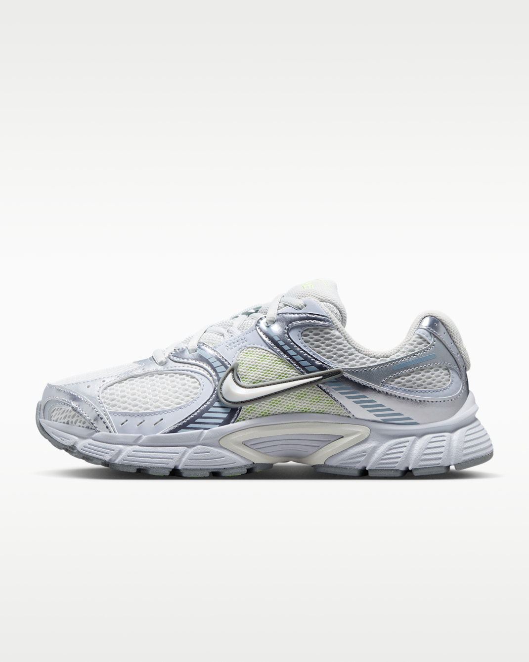 Nike V5 RNR Women's Shoes with Reflective Accents - Football Grey/Barely Volt/Volt Glow/Off White