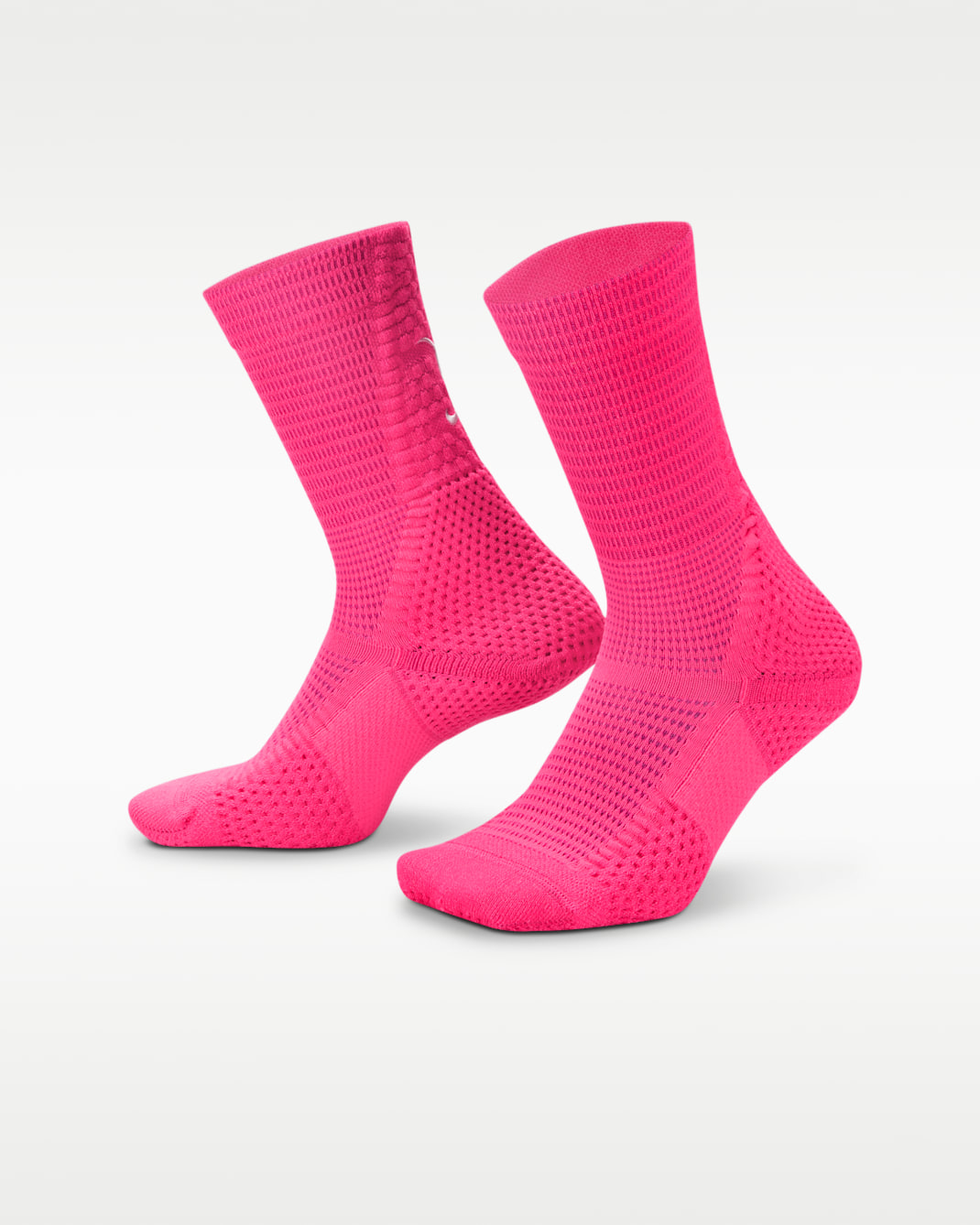 Nike Unicorn "Kay Yow" Dri-FIT ADV Cushioned Crew Socks (1 Pair) - Hyper Pink/Pinksicle/Bold Berry/Metallic Silver