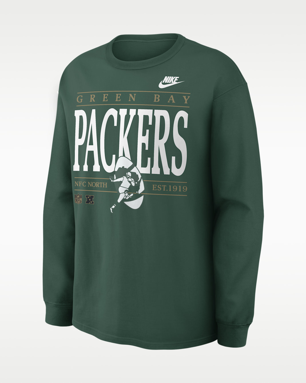 Green Bay Packers Rewind Max90 Men's Nike NFL Long-Sleeve T-Shirt - Green
