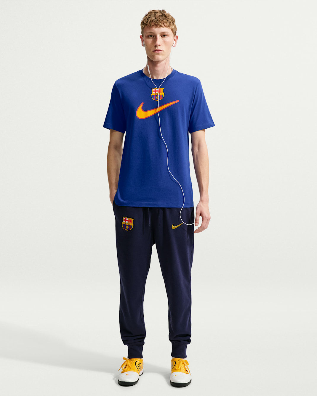 FC Barcelona Swoosh Men's Nike Soccer T-Shirt