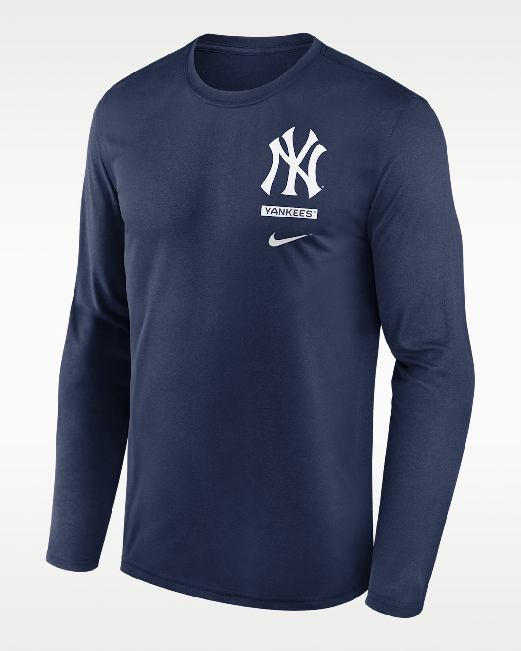 New York Yankees 2-Hit Legend Men's Nike Dri-FIT MLB Long-Sleeve T-Shirt - Navy