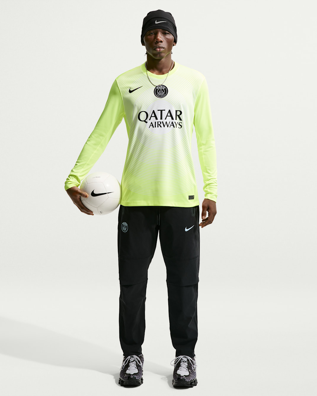 Paris Saint-Germain Tech Nike Fußballhose aus Webmaterial (Herren) - Schwarz/Weiß