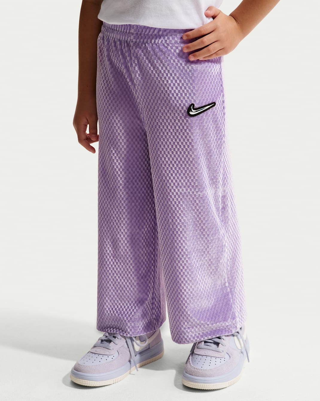 Nike Toddler Swoosh Sparkle 2-Piece Velvet Pants Set