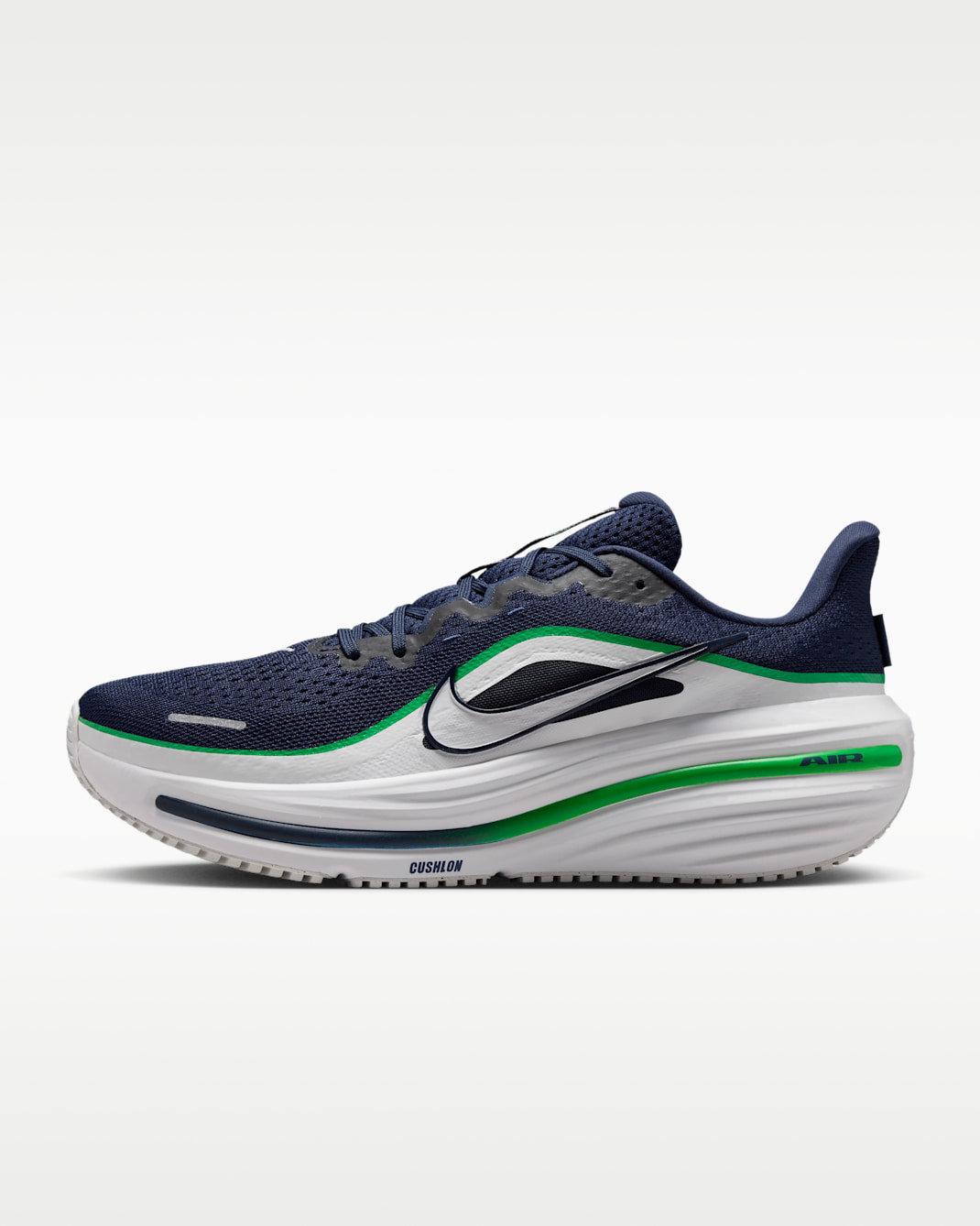 Nike Winflo 12 Men's Road Running Shoes (Extra Wide) - Midnight Navy/Green Spark/Summit White
