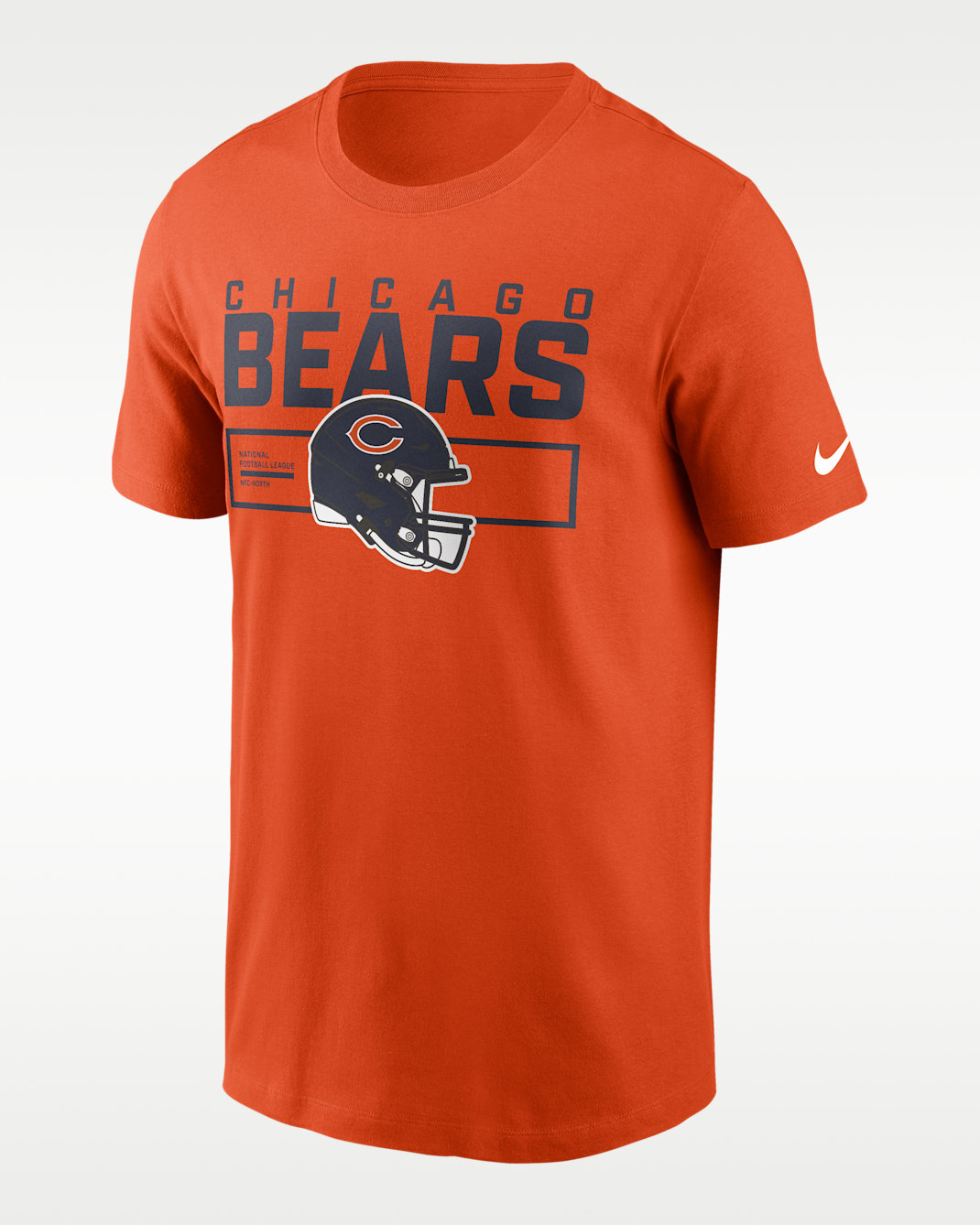 Chicago Bears Helmet Essential Men's Nike NFL T-Shirt - Orange