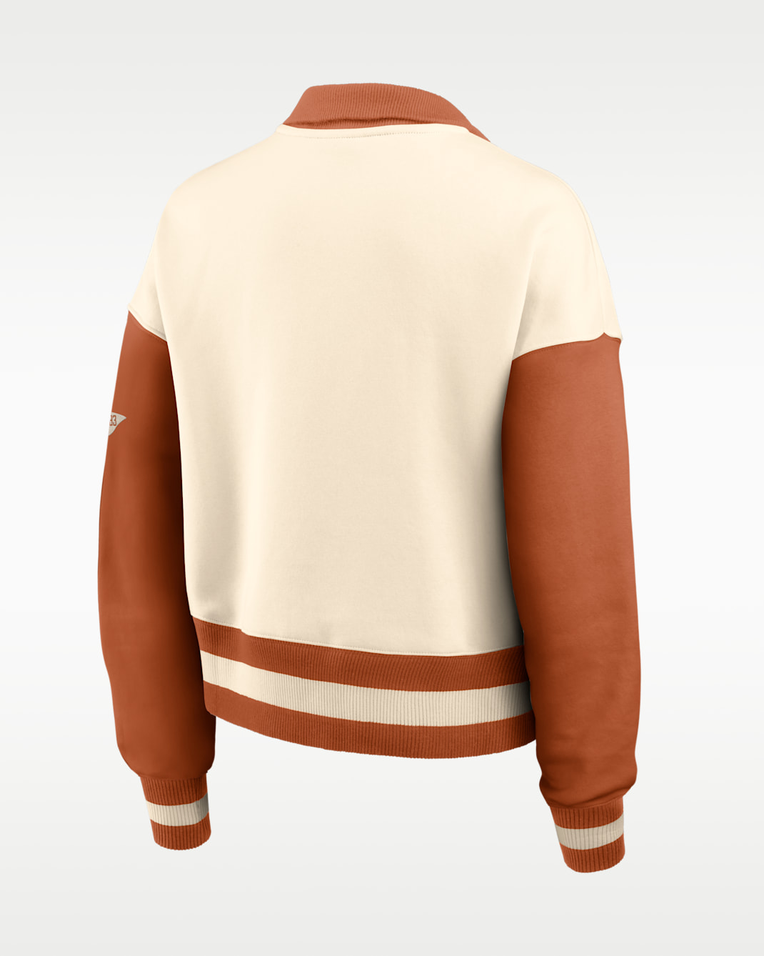 Texas Legacy Women's Nike College Cropped Oversized 1/4-Zip Crew