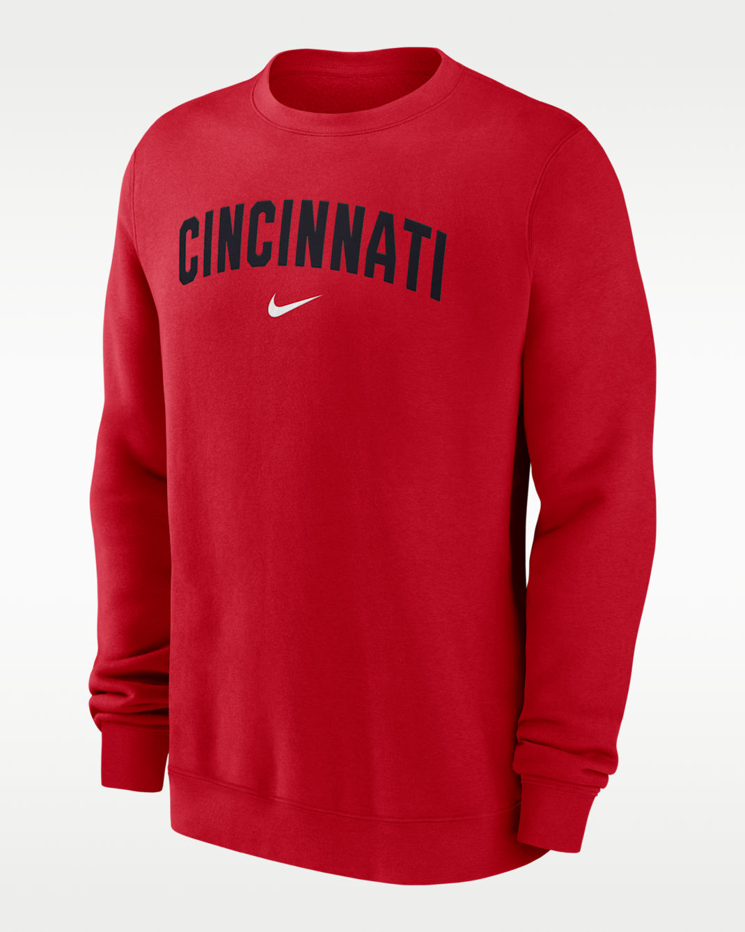 Cincinnati Reds 2-Hit Men's Nike MLB Pullover Crew - Red