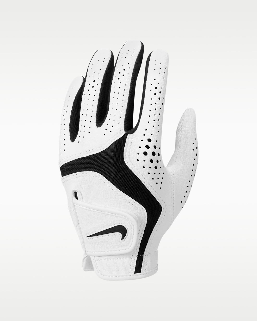 Nike Dura Feel 10 Kids' Golf Glove (Left Hand) - Pearl White/Black