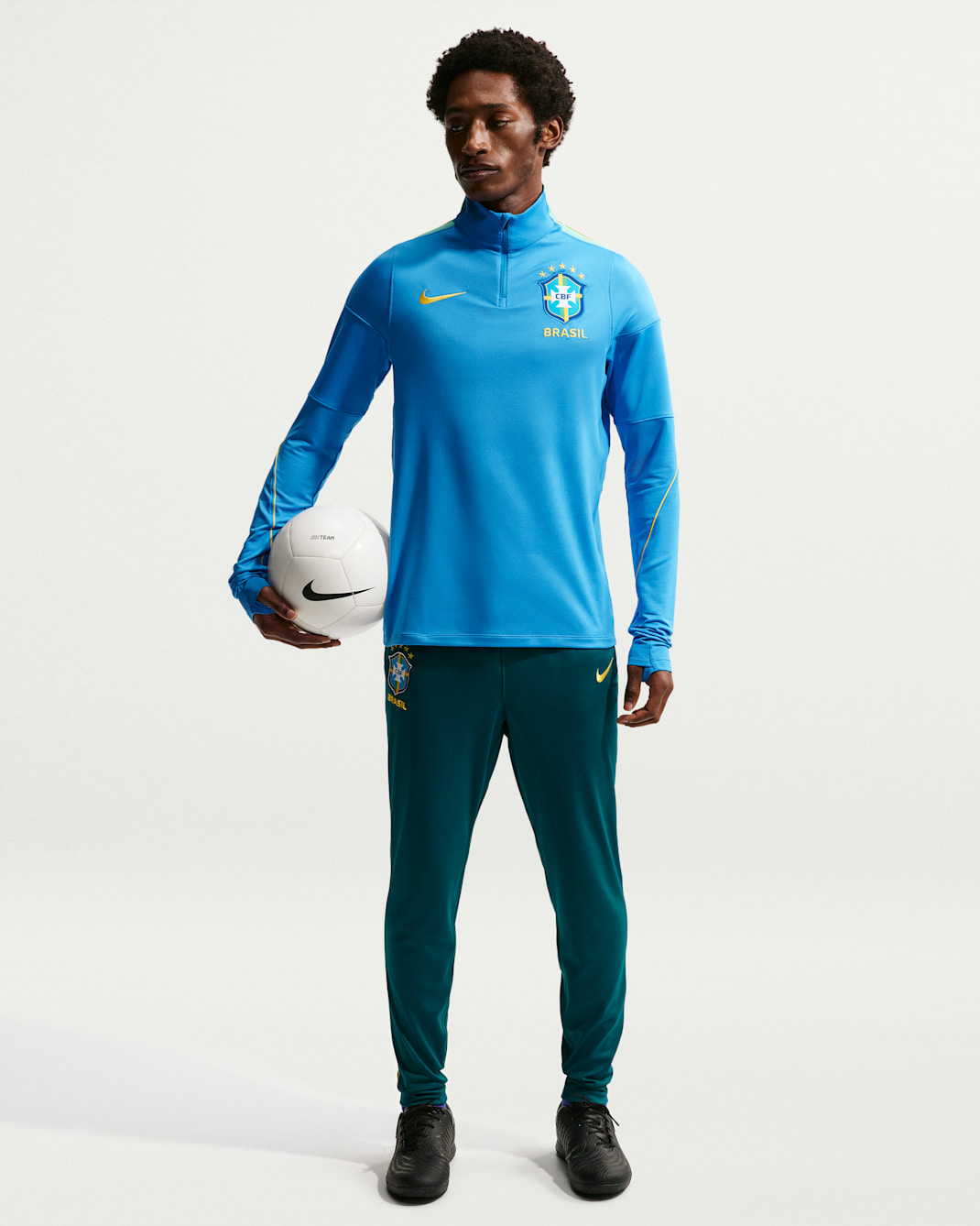 Track pants da calcio Nike Dri-FIT Brasile Academy Pro – Uomo - Geode Teal/Light Menta/Midwest Gold