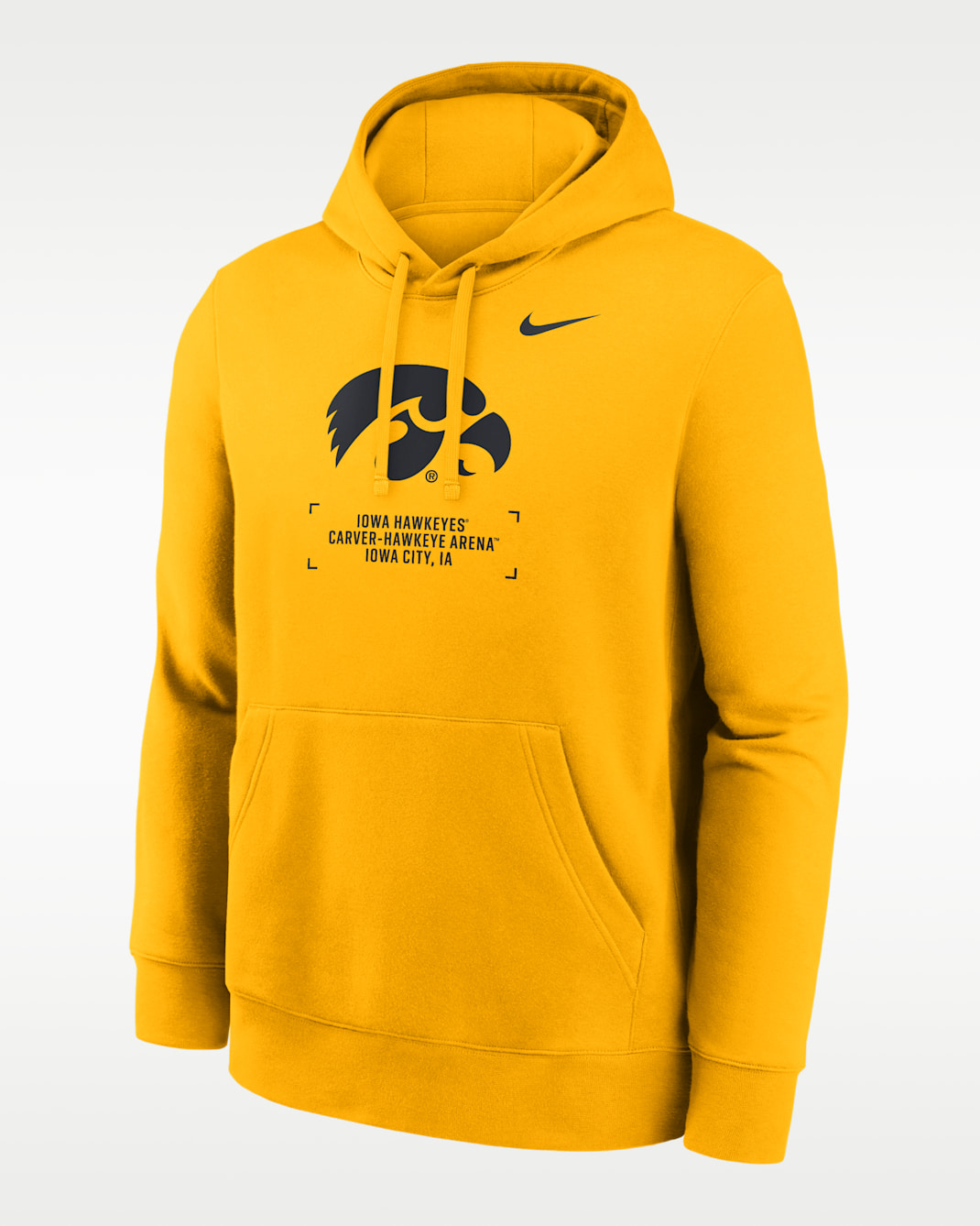 Iowa Club Basketball 2-Hit Men's Nike College Pullover Hoodie - Gold