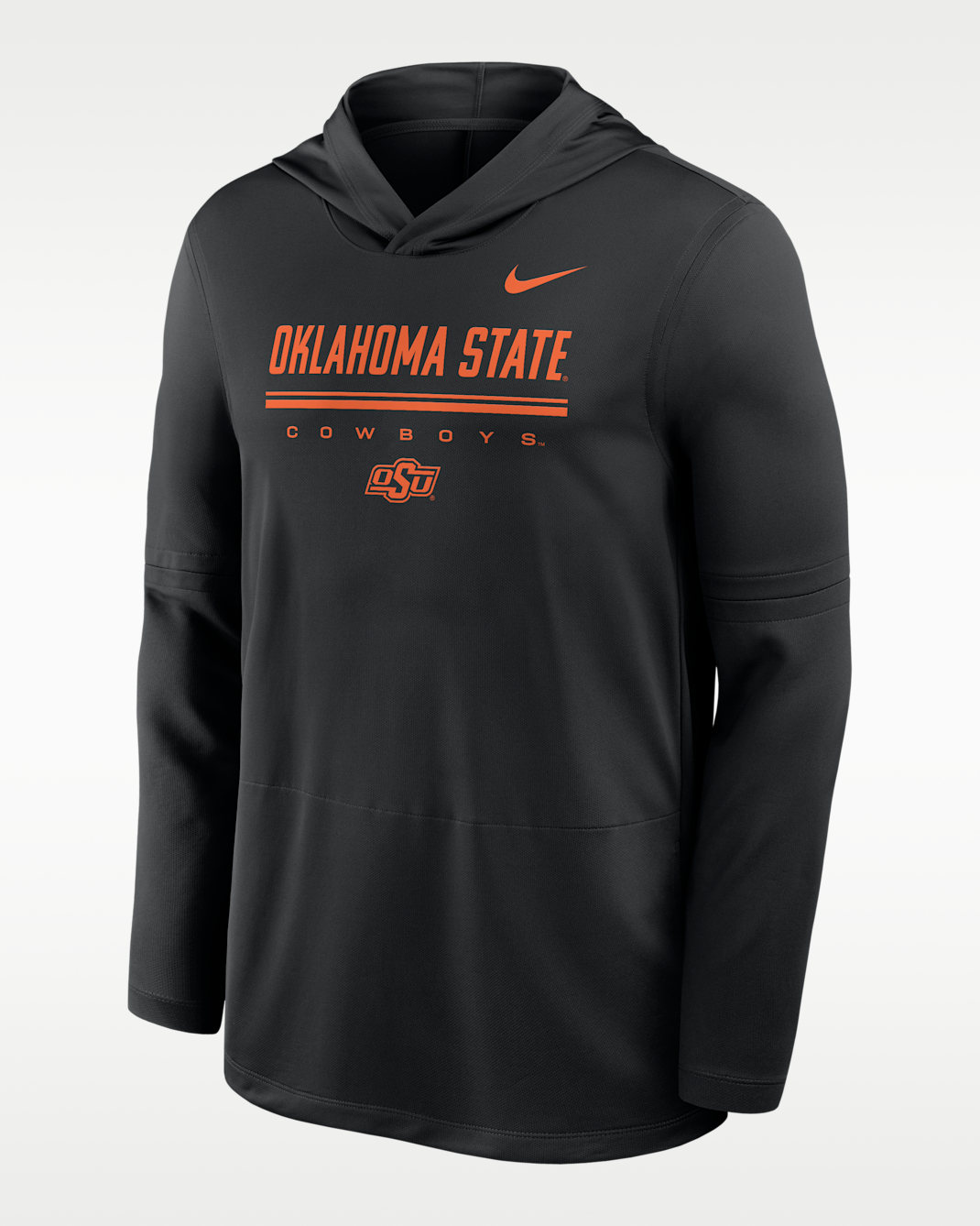 Nike College (Oklahoma State) Men's Dri-FIT Lightweight Hoodie - Black