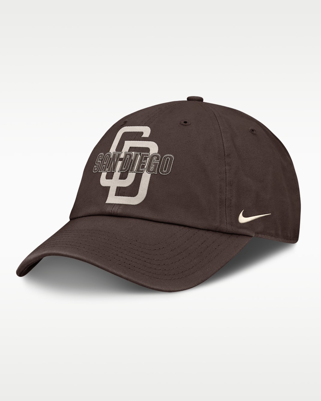 Gorra Nike de la MLB ajustable para hombre San Diego Padres Statement Club - Ceniza oscuro
