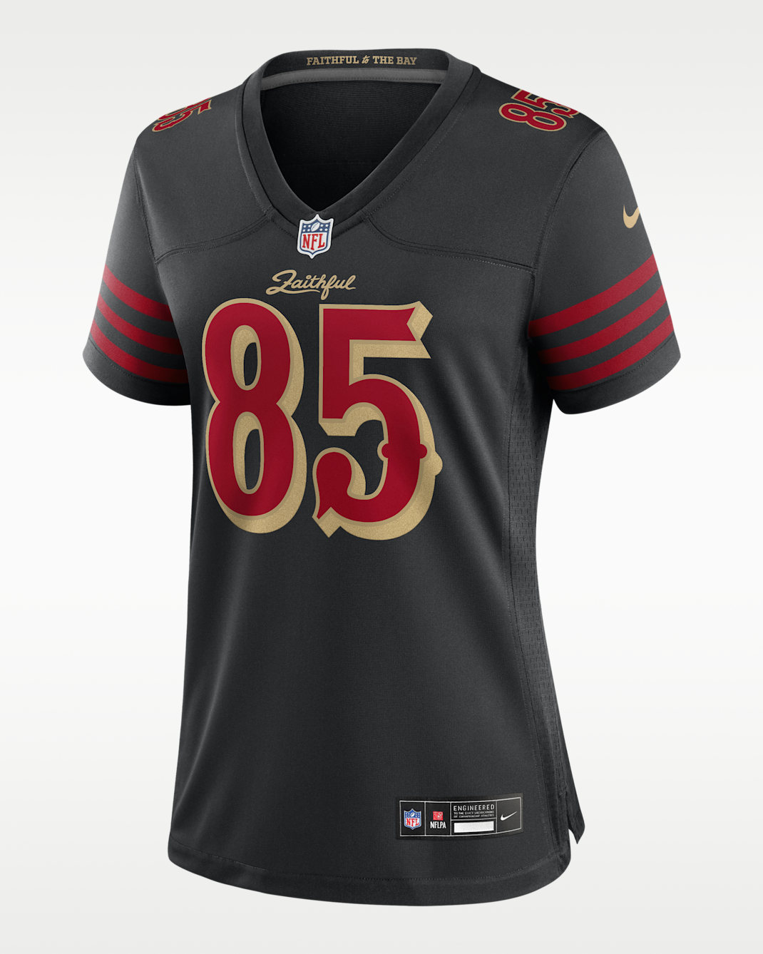 George Kittle San Francisco 49ers Rivalries Collection Women’s Nike NFL Game Jersey - Black