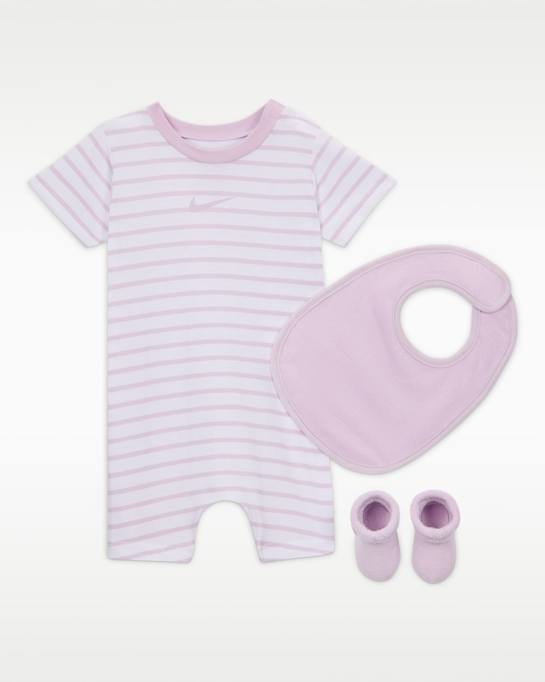 나이키 베이비 3피스 롬퍼 및 테리 세트 - 돌