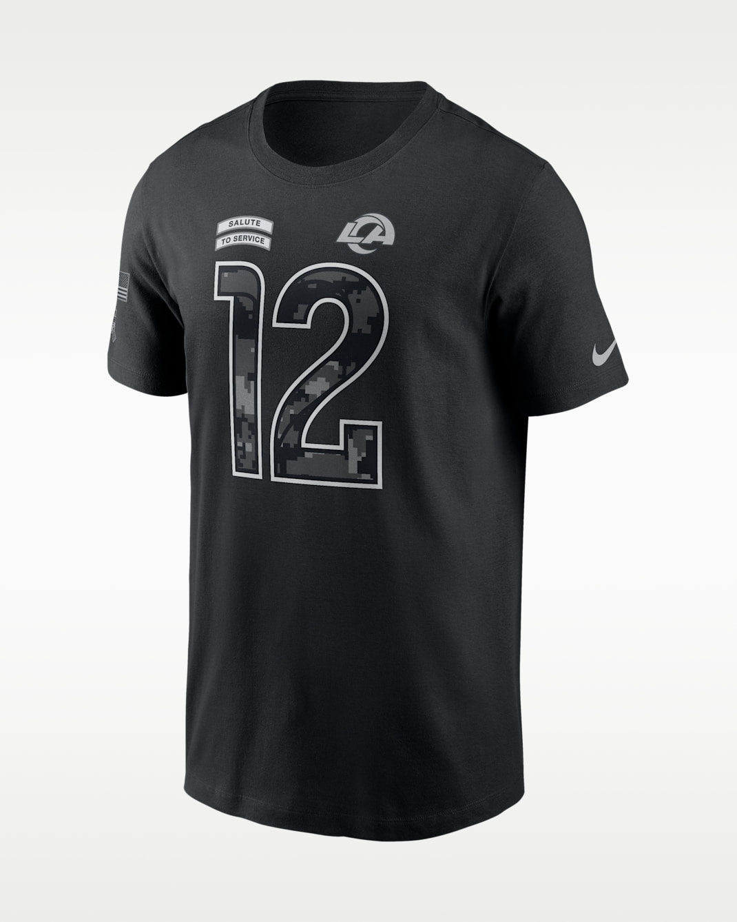 Puka Nacua Los Angeles Rams Salute to Service Men's Nike NFL T-Shirt - Black