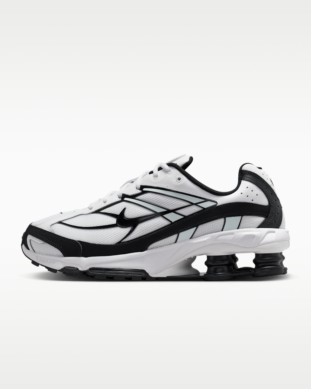 Chaussure Nike Shox Ride 2 pour homme - Blanc/Blanc/Noir/Noir