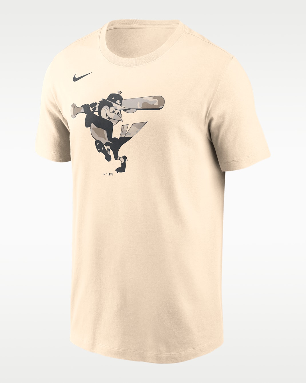 Playera Nike de la MLB para hombre Baltimore Orioles Camo - Crema